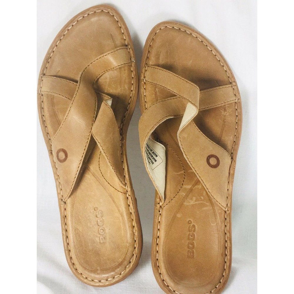 Bogs Todos Women's US 7 Taupe  Leather Sandals